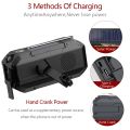 IPX5 Waterproof Auto Scan Emergency Radio Solar Hand Crank rtable AM/FM/NOAA Weather Radio with LED SOS.