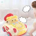 Baby Telephone Toy, Music Light Phone Toy, toddlers Steering Wheel Car,Children Phone Toy, Kids Musical Telephone Toys Car for Game, Education. 