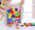 Wooden Tetris vs. Toddler Puzzle Puzzle Toys for Young Children to Develop Baby Shapes, Building Blocks, Puzzles, and Toys.