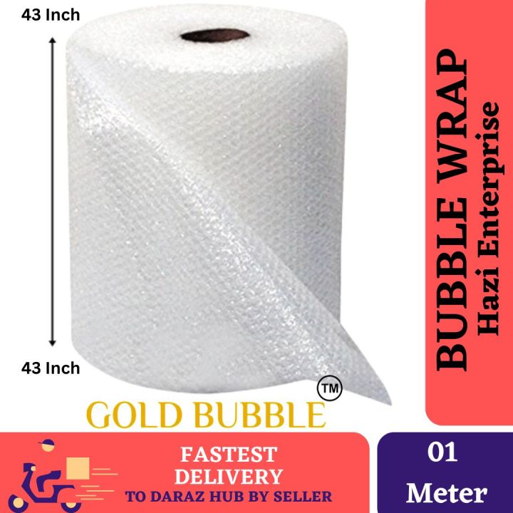 Bubble Wrap |  Packaging Material | Single Side Bubble 3mm Bubble Size | Width 43 Inch  Premium Quality