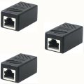 Ethernet Cable Extender,RJ45 cat 5 cat 6 cat6a Coupler, Extender Connector - Ethernet Coupler Female to Female. 