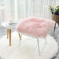 Soft Fluffy Faux Fur Sheepskin Rug Washable Carpet for Home Decoration 40x40cm White.