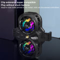 K11 Mobile Phone Cooler Cool Lighting Cell Phone Live Streaming Radiator Adjustable 3 Levels For Playing Games Watching Videos.