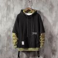 Hoodie Sweatshirt Mens  Hop Pullover Hoodies Streetwear Casual Fashion Clothes colorblock hoodie  cotton. 