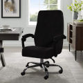 Velvet Home Office Chair Covers Stretchable Computer Desk Chair Covers Mid - High Back Universal Executive Boss Chair Covers. 