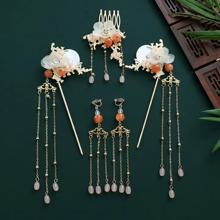 Tassel%20Chinese%20Style%20Hairpin%20Set%20Exquisite%20Flower%20%20Hanfu%20Hair%20Stick%20Hair%20Comb%20Alloy%20Girl%20Hair%20Accessories%20-%20Image%209