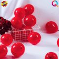Metallic Monty Balloons 30 cm 10pcs Party Decorative Balloons Red Colour. 