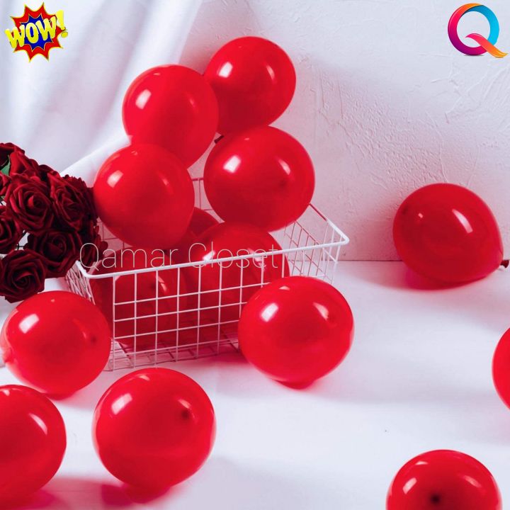 Metallic%20Monty%20Balloons%2030%20cm%2010pcs%20Party%20Decorative%20Balloons%20Red%20Colour%20-%20Image%203