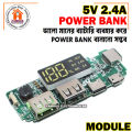 LED Dual USB 5V 2.4A Micro/Type-C USB Mobile Power Bank 18650 Charging Module Lithium Battery Charger Board Circuit Protection. 