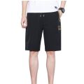 Summer new style Chinese style shorts men's embroidery loose large size straight five-point men's shorts men's sports pants.