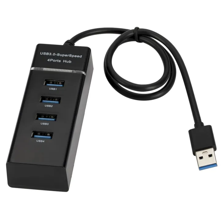 Computer Adapters Usb Grwibeou USB 3.0 HUB 4 Ports Splitter High Speed Splitter USB Adapter ...