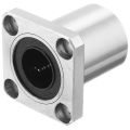 Flange Linear Motion Bushing Ball Bearing 16mmx28mmx37mm ( 2 Pcs).