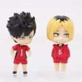 8Pcs/Set Second Generation Haikyuu Volleyball Junior Figure Q Version 7.5cm Shoyo Hinata Sugawara Koushi Wholesale Dolls. 