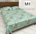 King Size Bed Sheet Set with Pillow Cover Chador set 7.5×8.25 feet Full Cotton Fabric in Red, Blue, Pink, Green - Reliable and Durable Bedding. 