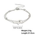 【On Sale】 Lucktune Airplane Pendant Anklet for Women Stainless Steel Plane Double Bead Chain Foot Chain Boho Summer Beach Jewelry.