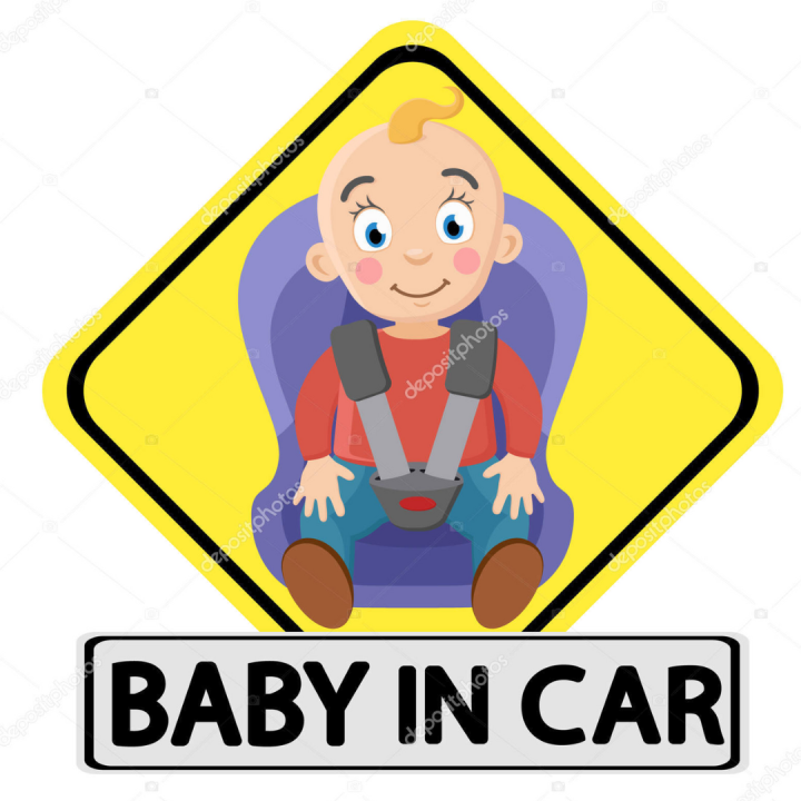 Baby in car Sticker for car