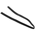 Luxury Men's Leather Automatic Ribbon Waist Strap Belt Without Buckle Black.