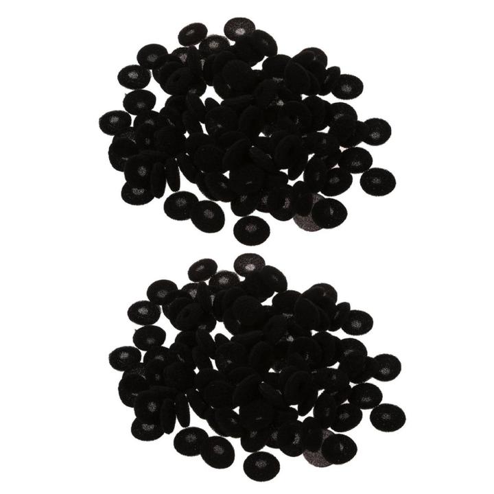 200 Pcs Black Sponge Eaud Headphone Cap Ear Pads Cover Replacement