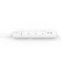 Orico OSC-4A4U-UK Surge Protector 4 UK Socket with 4 USB Charging Port 4A with UK adapter Home Office Power Strips. 