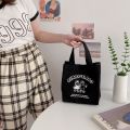 Cute Lunch Bag Canvas Lunch Box Picnic Tote Cotton Cloth Small Handbag Pouch Dinner Container Food Storage Bags For Ladies.