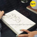 Spiral Notebook by OXYNOTE - 8.5 x 5.5 inches - 120 Pages - Double Wire-O Binding. 