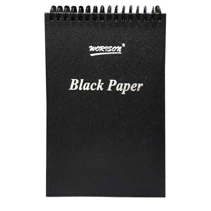 Worison%20Black%20Paper%20Pad%20A4%20Size%20%E2%80%93%20Ideal%20for%20Sketching%20&%20Drawing%20with%20Pencil,%20Pastel%20and%20Charcoal%20-%20Image%204