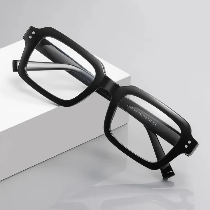 Computer Glasses Thick-rimmed Rectangle Optical Eyewear Frames | Daraz ...