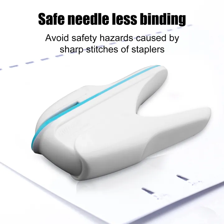 %EF%BC%88New%EF%BC%89No%20Nail%20tapling%20Machine%20Mini%20Cute%20Book%20tapler%20White%20-%20Image%203