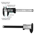Stainless Steel Digital Caliper 6 Inch 150mm Metal Measuring Instrument Vernier Calipers Measuring Tool Messschieber paquimetro-0-100mm A.