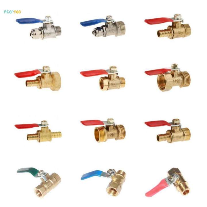 7x%20Heavy%20Duty%20Brass%20Ball%20Valve%20Shut-Off%20Switch,%201/4%20''%20Or%203/8%20''%20NPT%20Thread%20Pipe%20Fitting%20-%20Male%20to%20Male%20Green,%201/4%20-%20Image%202