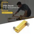 Steel Ruler Positioning Block Scale Block Woodworking Scribe Draw Mark Line Measuring Gauge Tool Carpenter Straightedge Locator. 