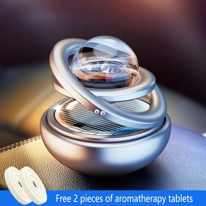 New solar car perfume creative interstellar rotation aromatherapy car ...