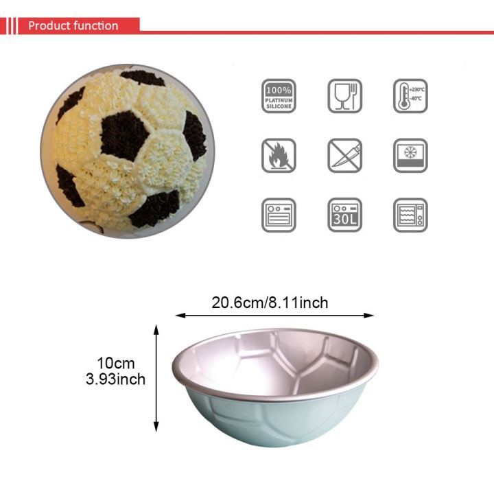 Durable%201%20PCS%203D%20Half%20Round%20Ball%20Shaped%20Football%20Cake%20Mold%208%20inch%20Thickening%20Aluminum%20Alloy%20Mould%20Birthday%20Baking%20Pan%20-%20Image%209
