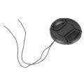 58Mm Lens Cap With Lens Cap Leash Hole Bundle For Dslr Cameras For Nikon Canon (58Mm)- 4 Pack. 