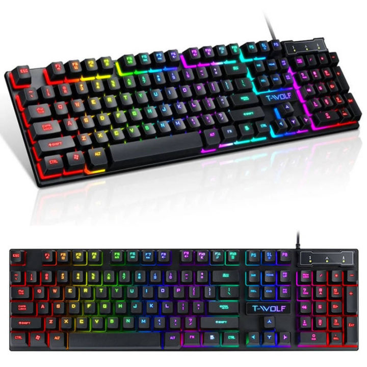 Gaming keyboard with LED backlight