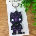 Marvel Superhero Black Panther Keychain Jewelry Accessories Movie Avengers Pendant Keyring Car Backpack Key Chain Quality Gifts. 
