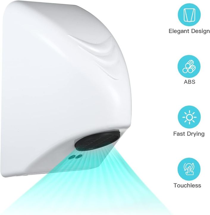 ATC%20Sanitaryware-%20Automatic%20Infrared%20Hand%20Dryer%20600W%20%5BHD01;%20White%5D%20-%20Image%203
