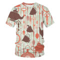 Summer Oversized T-Shirt New Multiple Colour 3D Graphics Print Tops Men Women Graffiti abstract art pattern Fashion Streetwear. 