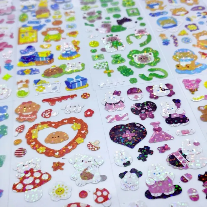 10%20-%20100PCS%20Cute%20Sparkle%20Polco%20Deco%20Sticker%20Pack%20-%20Korean%20Kawaii%20Glitter%20Sticker%20Seal%20for%20Toploaders,%20Polaroids%20Photocard%20-%20Image%203