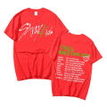 Korean Stray Kids 2nd World Tour Maniac Print T-shirt Men's 100% Cotton T-shirts Harajuku Streetwear Short Sleeve T Shirt Kpop.
