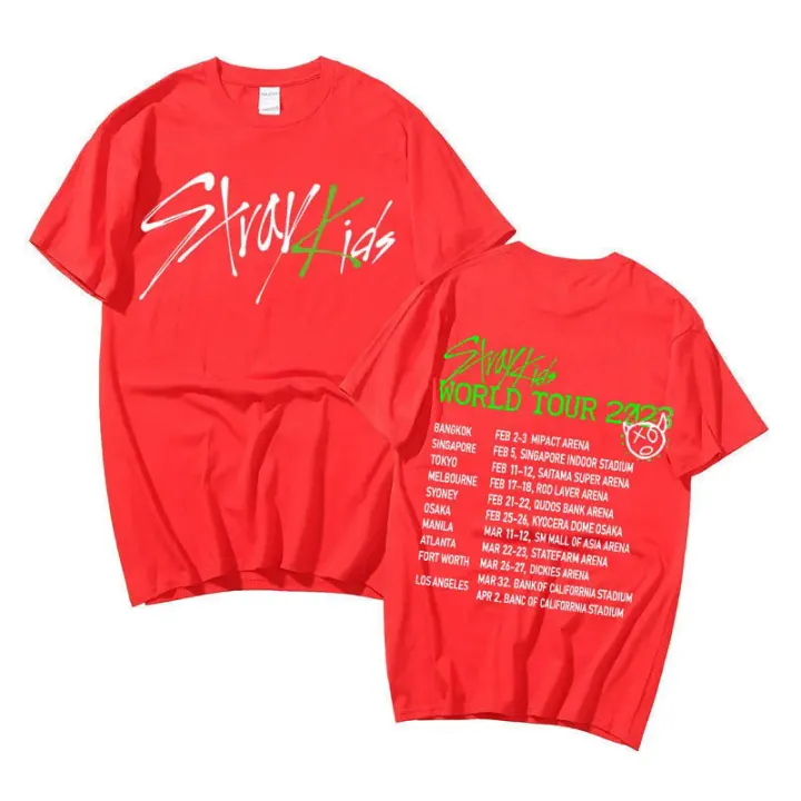 Korean%20Stray%20Kids%202nd%20World%20Tour%20Maniac%20Print%20T-shirt%20Men's%20100%25%20Cotton%20T-shirts%20Harajuku%20Streetwear%20Short%20Sleeve%20T%20Shirt%20Kpop%20-%20Image%205