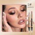 12 Colors Eye Shadow Pen Double Head Design Eyeshadow Pencil Pearlescent Glitter Eye Shadow Stick Portable Eyes Makeup Cosmetics. 