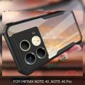 For Infinix Note 40 4G Shockproof TPU Bumper Hard Clear Acrylic Mobile Phone Case Back Cover.