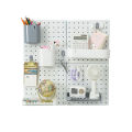 DIY Punch-free Hole Board Rack Wall Mount Storage Rack Organizer Pegboard Hole Board Hook Rack Organizer Kitchen Wall Shelf. 