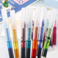 Direct Liquid Quick-drying Roller Pen Neutral Pen Carbon Water Pen Hand Book Color 12 Color 0.5mm Pen Large Capacity. 
