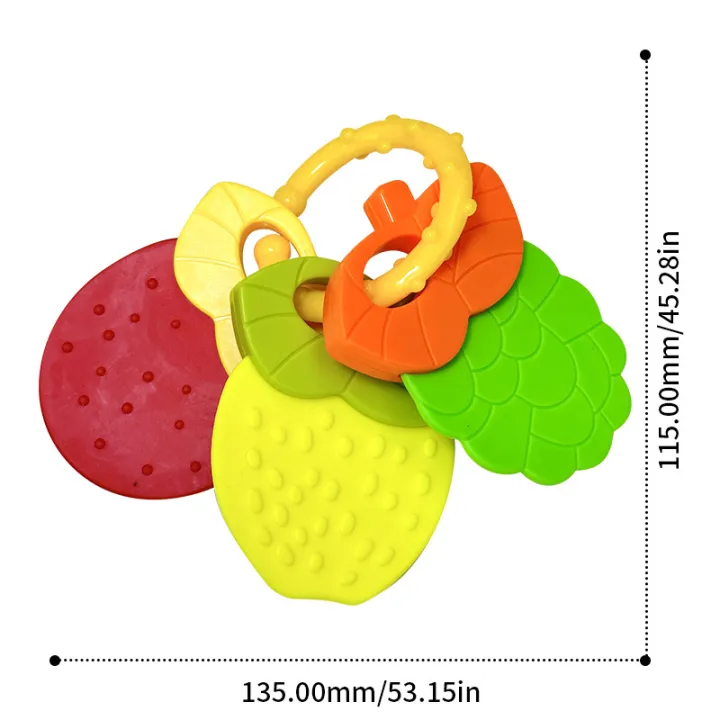 3pcs%20set%20Baby%20Fruit%20Teeth%20Gel%20Silicone%20head%20Teether%20fitness%20educational%20toy%20CN%20-%20Image%204