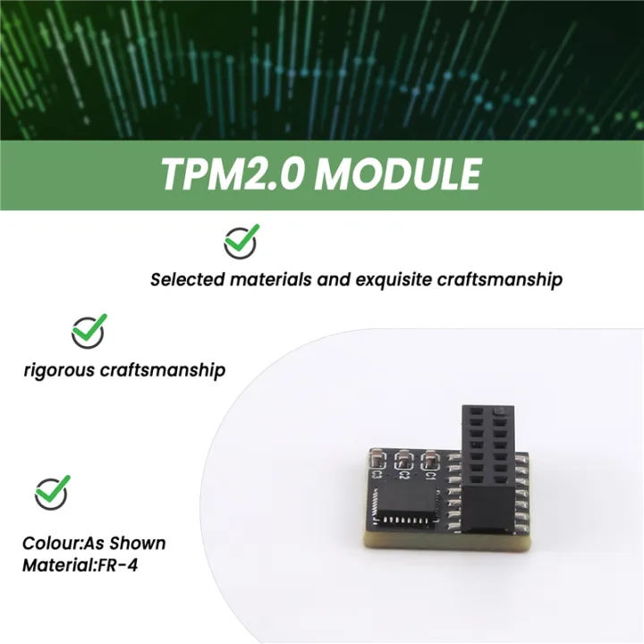 TPM Security Module TPM2.0 for TPM SPI Parallel Trusted Platform Module ...