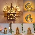Muslim Ramadan Kareem 2023 Candle Led Lights Eid Mubarak Decoration for Home Eid Al-Fitr Aid Moubarak Party Decor Supplies. 