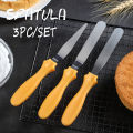 Butter Cake Cream Knife Spatula for Cake Bread 3pcs/set Stainless Steel Smoother Icing Frosting Spreader Fondant Pastry Cake. 