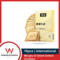 G Small 45mm Dotted Condom 10pcs Pack (Brand: MINGLIU).
